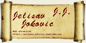 Jelisav Joković vizit kartica